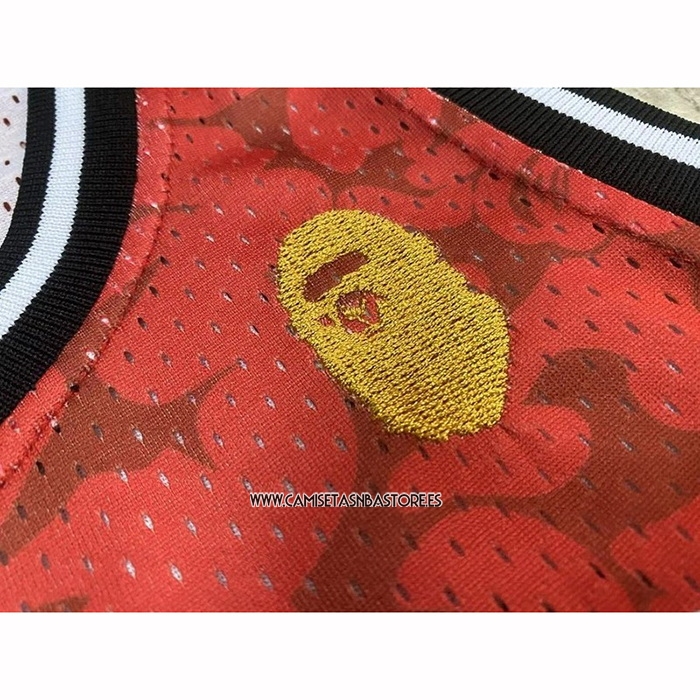 NO 93 Camiseta Miami Heat Mitchell & Ness Bape Rojo